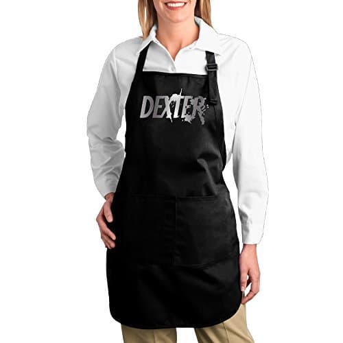 FUNNY MOPAD Dexter Blood Spatter Platinum Style Kitchen Apron With Front Pockets
