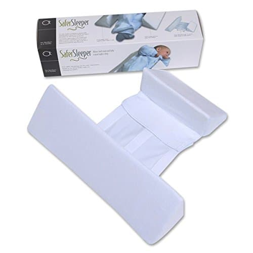 Light Blue Newborns Infant Sleep Pillow Wedge,Adjustable Width 10-22CM