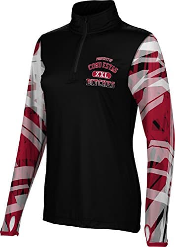 Women's Como Estas Noveltee Crisscross Half Zip Long Sleeve (Medium)