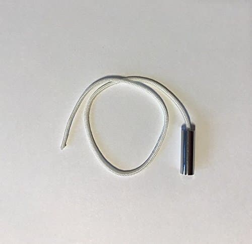 Chrome cylindrical spare pull cord for wall lights mirrors fans extractor