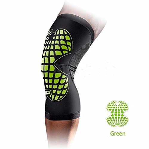 Knee wraps Adjustable Neoprene Sports Knee Support Brace Arthritis Protector Patella Sleeve lifting knee straps (Green, S)