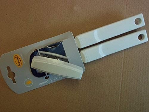 White Handled Left-Handed Can Opener