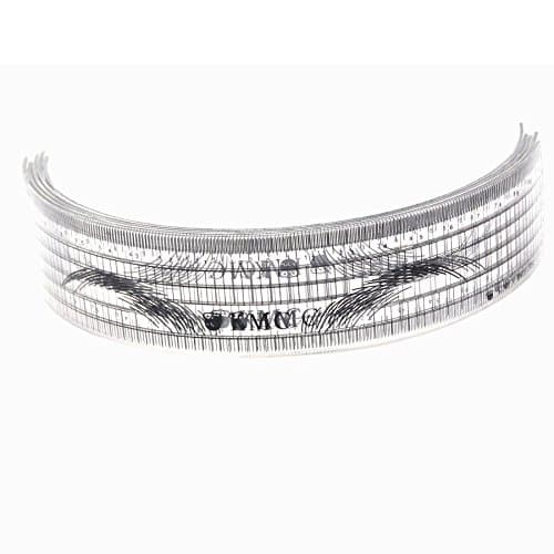 MYBEAUTYMAX 11cm U-type Plastic Tattoo Stencils Permanent Makeup Eyebrow Ruler Tattoo Cosmetic Shaping Tool For The Beginers