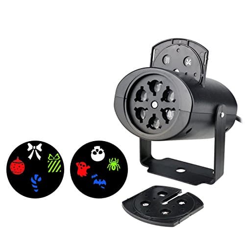 ZjRight Rotating Night Light Projector with 2 PCS Switchable Lens for Home Kids Parties