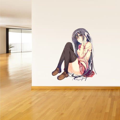 Anime Girl Wall Decal (Col367)