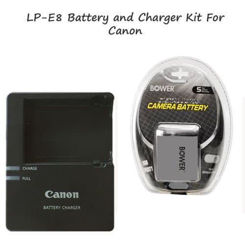 LC-E8 Li-Ion Battery Charger + LP-E8 Li-Ion Battery For Cameras... EOS Rebel T5i Body EOS Rebel T5i Kit EOS Rebel T4i Body EOS Rebel T4i Kit EOS Rebel T2i Body EOS Rebel T2i Kit EOS Rebel T3i Kit EOS Rebel T3i Body EOS 550D EOS 600D