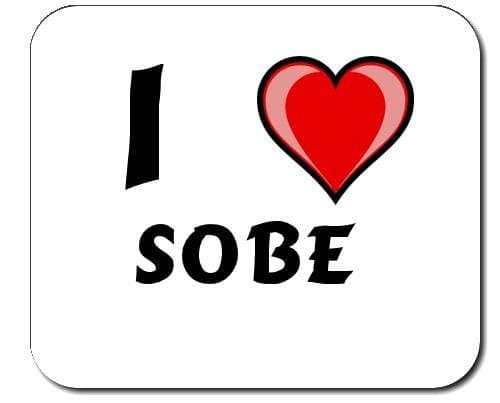Custom Mouse Pad with first name/surname/nickname I Love Sobe