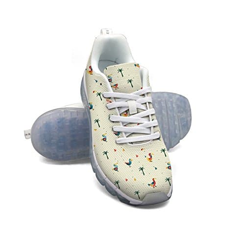 FAAERD Dodo Bird Pattern Men's Breathable Mesh Lightweight Air Cushion Sport Running Shoes