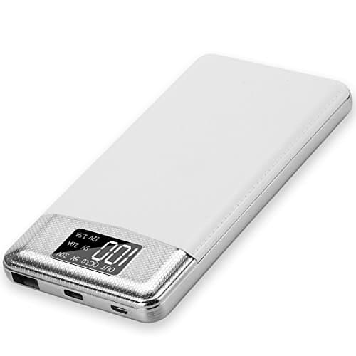 PowerCore 10000mah With USB-C Port Quick Charge 3.0 Power Bank Portable Charger With Qualcomm Quick Charge 3.0, LED Screen. 3-1 USB Cable Included,for Samsung, iPhone, ,iPad ,Android Phones, etc.White