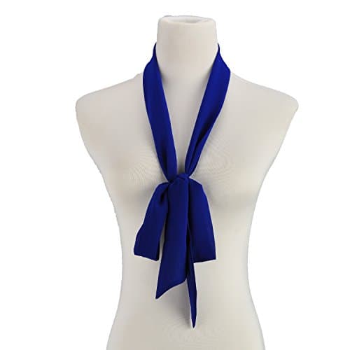 Womens Skinny Necktie Long Pre Bow Tie Solid Color Bowtie Bracelet Hat Accessory