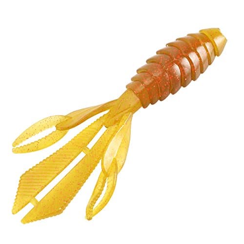 Hanxing Joint 5" Pumpkin Neon 1/2oz Creature Trailers Texas-rigged Beaver Larger Fish Baits Pack of 8