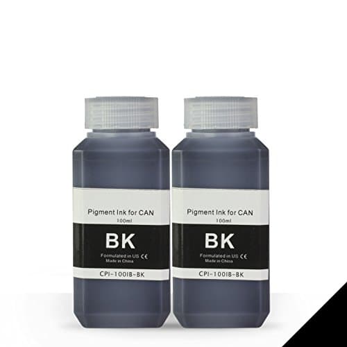 ALLINKTONER 2X Black Refill Ink 100 ml (3.4 oz) Bottle Compatible with Most Inkjet Printers & Refill Kit