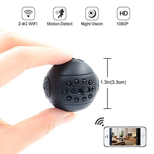 Hidden Camera, LXMIMI 1080P HD Mini Spy Camera Wireless Spy Hidden Camera Remote View with Night Vision & Motion Detection for Home Surveillance and Security Camera
