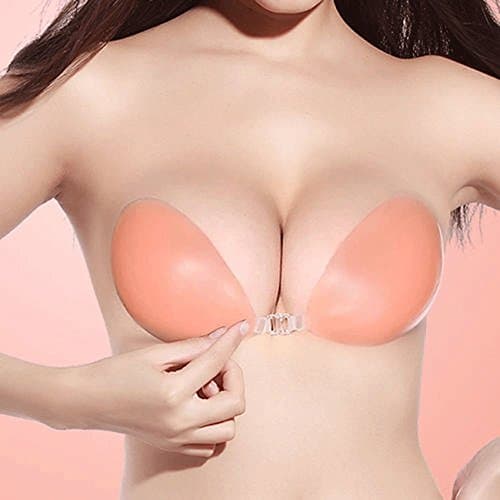 Allure Home Style - CUP A Silicone Self Adhesive Stick On Gel Strapless Breast Push Bra Up Sticky Backless