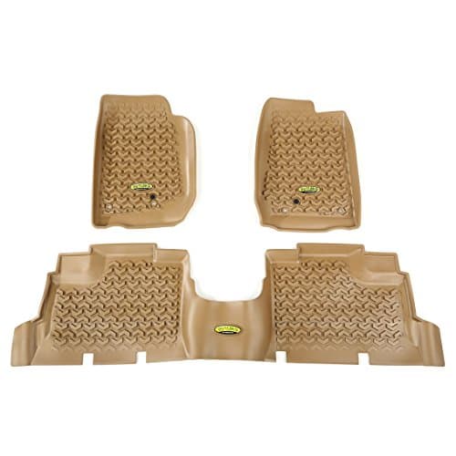 Outland 391398704 Tan Front and Rear Floor Liner Kit For Select Jeep Wrangler Unlimited Models