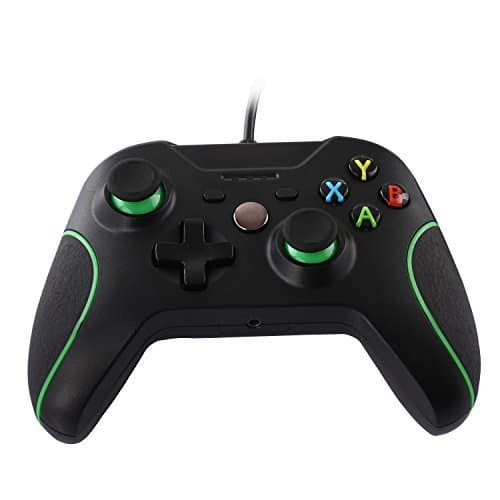 Unionlike Xbox One Game Controller, USB Wired Gamepad, Replacement Joystick Joypad, for Microsoft Xbox One/Xbox One S/PC Windows, Black