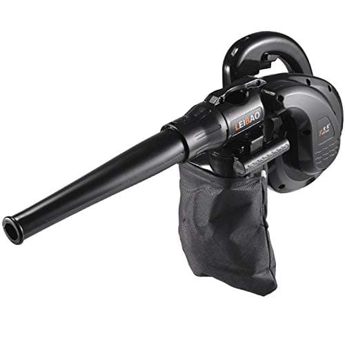 Blower Leaf And Vacuum Mulcher | Electric Lightweight Garden Tool With Dust Bag & 3m Power Cable | Adjustable 6-speed Wind Speed | Black