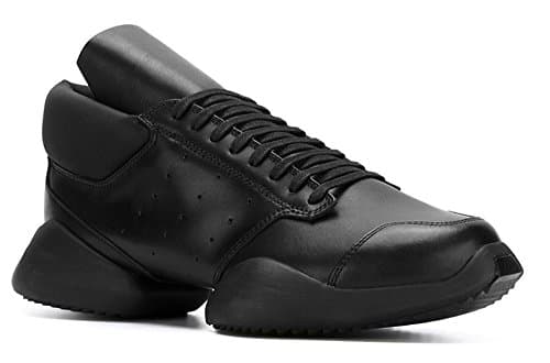 Rick Owens x adidas RO RUNNER Perforated Leather Runway Sneaker (11, CBlack/CBlack/CBlack)