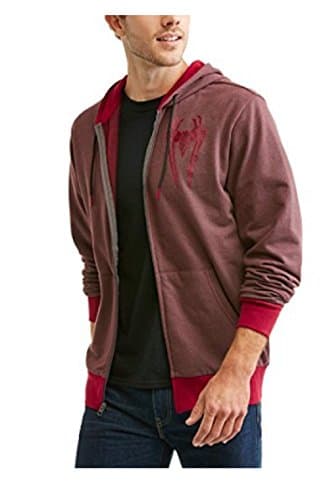 Superhero Legends Marvel Spider-Man Men's Zip Up Kangaroo Pocket Hockey Hoodie XL (46/48)