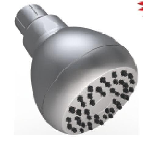 Egretshower 2.75-Inch High Pressure Shower Head - For Wall Mount Showerhead - Indoor And Outdoor Modern Bath Spa fixture – Chrome