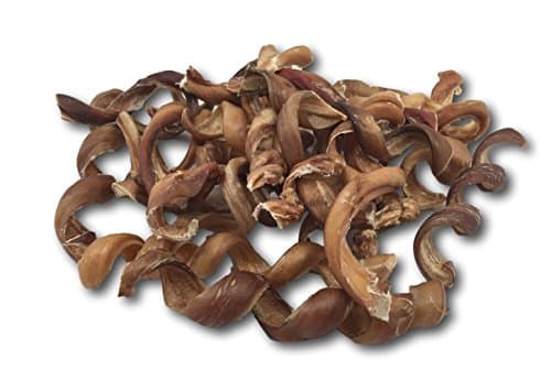 8"-10" Bully Stick Thick Spirals - 25 Springs from Top Dog Chews