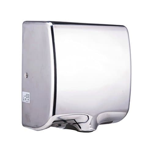 TEK MOTION Electric Hand Dryer Machine Commercial for Bathroom, Powerful 1800W - Dry Hands in 10s, Low Noise 70 dB, Polished Stainless Steel