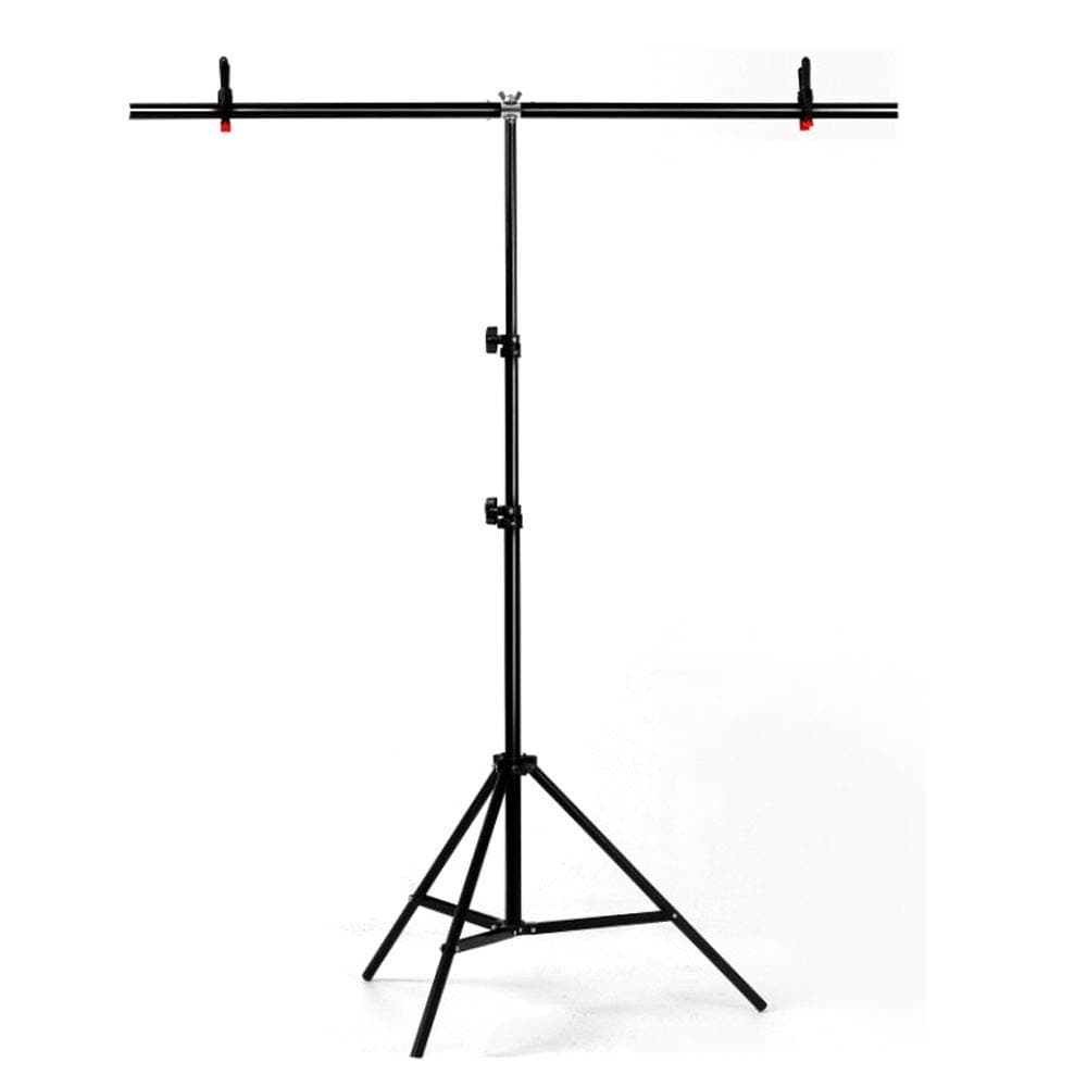 Justsimple T-Shape Photography Background Backdrop Support Stand System for PVC Background Muslin Cotton Backdrop(100 x 200cm/ 39 x 79inches Stand)