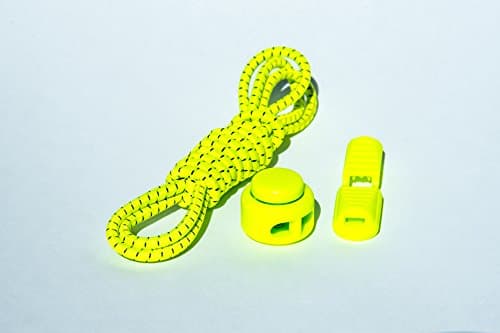 EASY LASES Elastic No Tie Shoelaces (Neon Yellow)