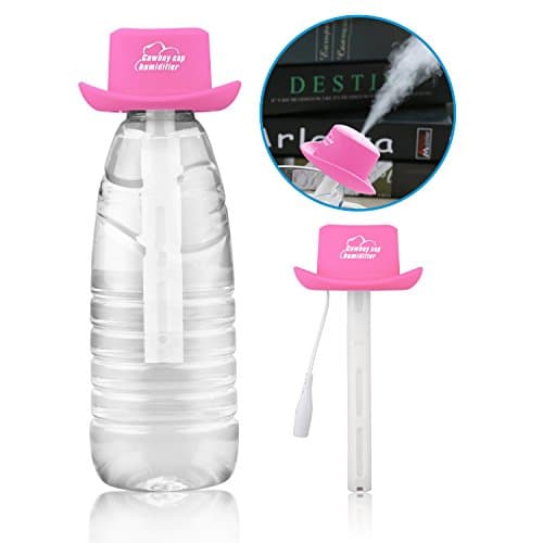 Ashbringer Personal Mini Air Humidifier- Portable Cool Mist Humidifier Diffuser ,Creative Cowboy Hat Design for Travel/Office/Car/Home