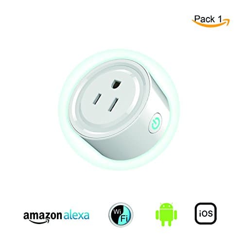 Mini Smart Plug, Wi-Fi, Works with Amazon Alexa, No Hub Required, Remote Control your Devices from Anywhere (1 Pack)