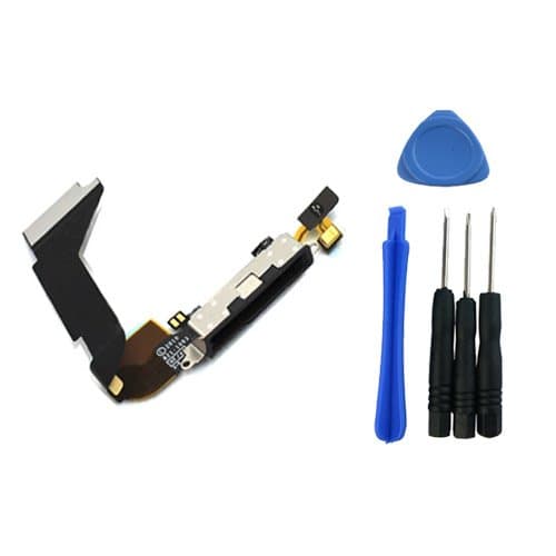 iPhone 4 4G Charger Charging Dock Port Connector Flex Cable Assembly Replacement Part Black