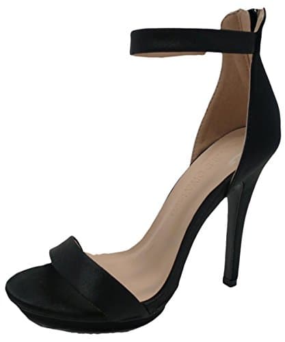 Wild Diva Women's High Heel Sandals Open Toe Ankle Strap Amy-01