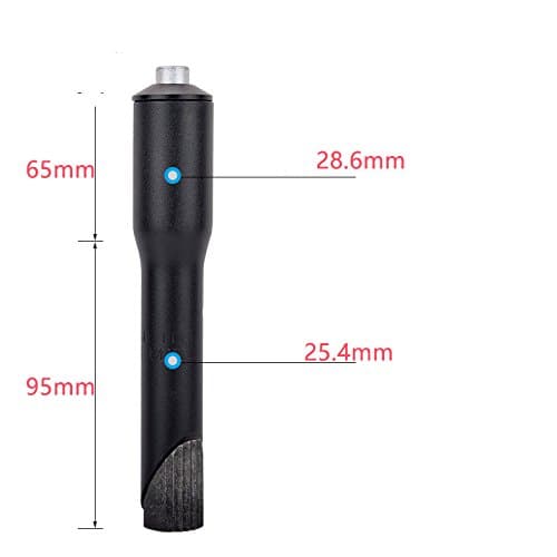 Daiky Extender Road Mountain Bike Bicycle Stem Riser Adapter 1 1/8" φ22.2mm 25.4mm150mm