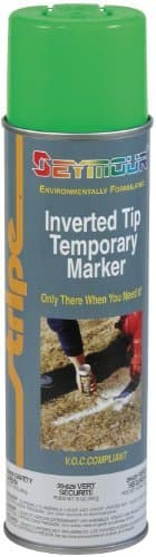 Seymour 20-629 Stripe Temporary Inverted Tip Marker, Safety Green by Seymour Paint