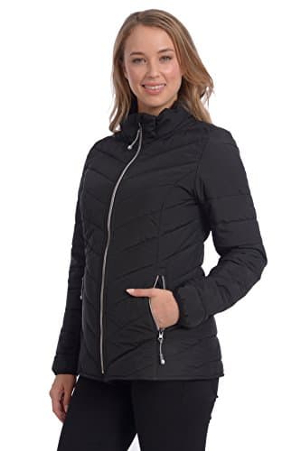 RedX Canada Women's Plus Size Polyfill Winter Jacket (Black, 1X)