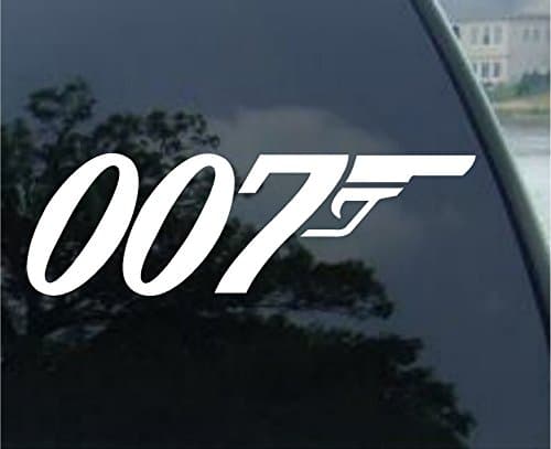 007 - JAMES BOND - Vinyl Car Decal Sticker (6" (2 Pack) any color))
