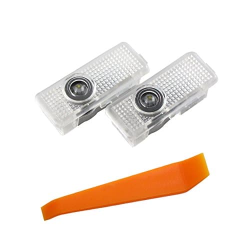 Welcome Light,lollychan 1 pair LED Courtesy Lights Easy Installation Car Door Laser Projector Logo Ghost Shadow Lights for BENZ CLA(A-Class) 2013-2015/CLS(W218,X218) 2010-2015 with Door Upholstery Remover