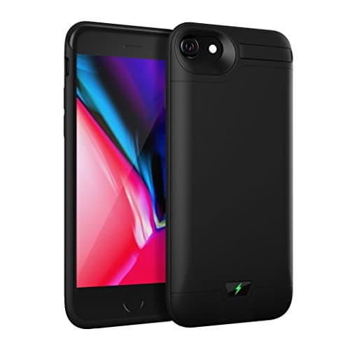 8000mAh iPhone 6 Plus / 6S Plus Battery Case,AUYOO Extended Rechargeable Backup Charging Case Protective Power Bank with Kickstand for iPhone 6 Plus / 6S plus (5.5Inch)- Black