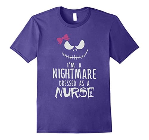 Mens I'm a night mare dresses as a Nurse Medium Purple