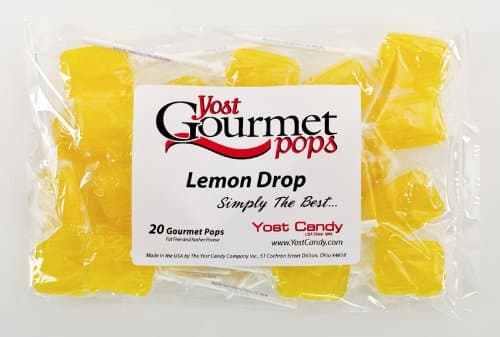 Yost Gourmet Pops, 20 Count Bag - Lemon Drop