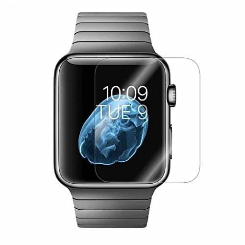 Apple Watch Screen Protector, Ponanic Anti-Bubble Ultra HD Full Coverage Screen Protector for Apple Watch 42mm – Clear 2-Pack