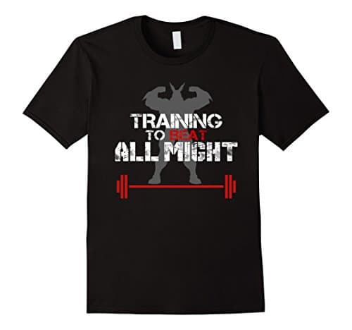 Mens TRAINING TO BEAT ALL MIGHT Tshirt 3XL Black