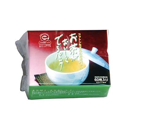 Disposable Cotton Filter Bags For Loose Tea(60 Sheets) Made in Japan