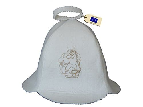 Allforsauna Sauna Hat Russian Banya Cap 100% Wool Felt Modern Lightweight Head Protection for Men and Women | Saunaman