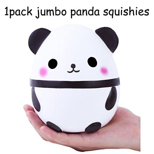 1pc Jumbo Squishies Panda Set Scented Panda Slow Rising Squeeze Squishies Toy Stress Relief Decorations Toy Great Gift For Adults And Kids, Party Birthday Toys