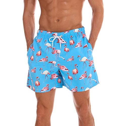 Men's Swim Trunks with Mesh Lining Short Bathing Suit Quick Dry Boardshorts with Pockets