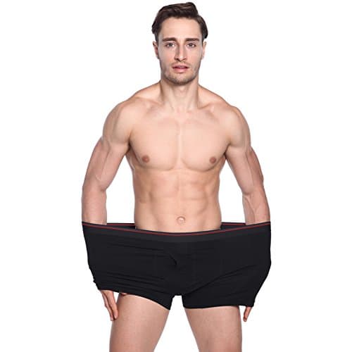 Mens Cotton Boxer Briefs Plus Size Soft Breathable Elastic Underwear