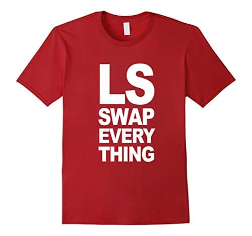 Mens LS Swap Everything (White Design) Large Cranberry