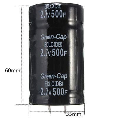 1PC Farad Capacitor 2.7V 500F 35x60MM Super Capacitor Good CL