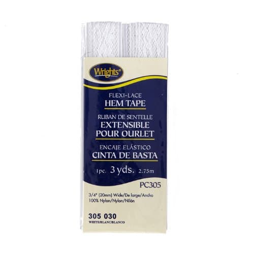 Flexi-Lace Hem Tape 3/4'' x 3 Yards White